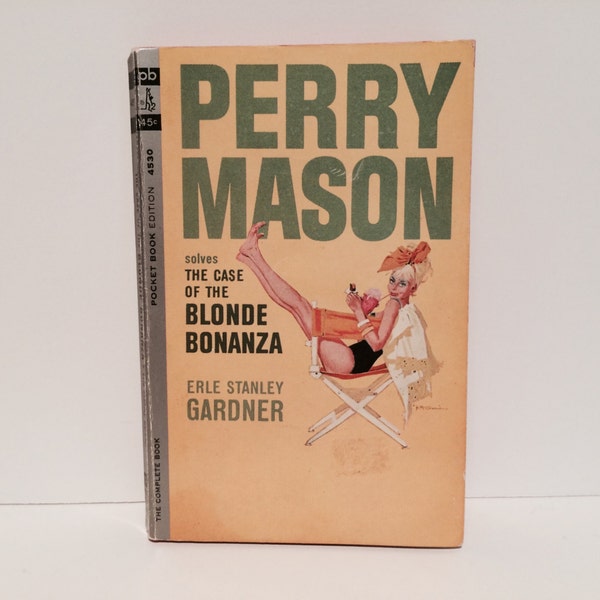 Vintage Mystery Book Perry Mason: The Blonde Bonanza 1964 Edition Paperback