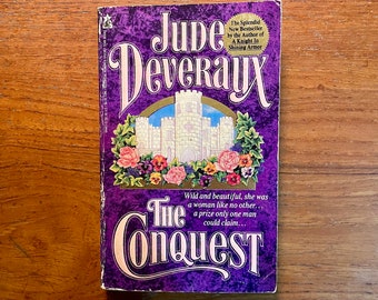 Vintage Historical Romance Book The Conquest by Jude Deveraux 1991 First Edition Paperback