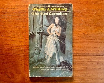 Vintage Gothic Romance Book The Red Carnelian by Phyllis Whitney 1972 Paperback