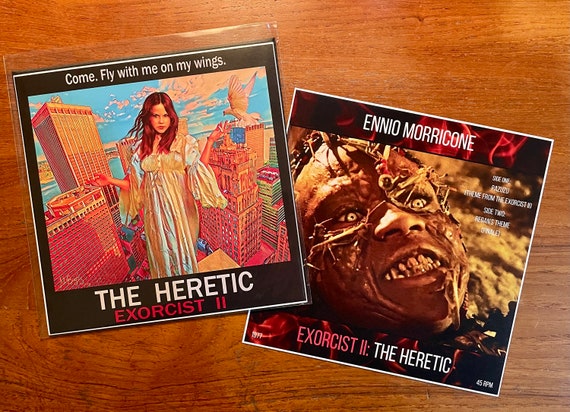 The Heretic Exorcist II Film Theme Ennio Morricone 7" 45 RPM 1977 Single Custom Sleeve ONLY