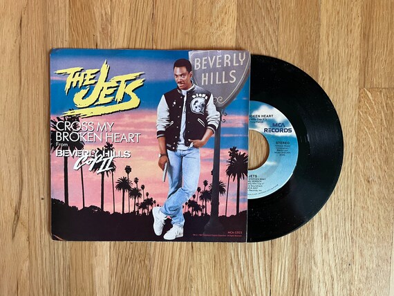 The Jets - Cross My Broken Heart 7" 45 RPM Single Vinyl Record 1987 Beverly Hills Cop II