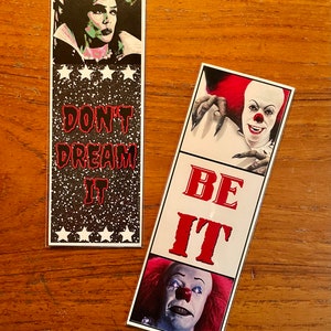 Tim Curry Don't Dream It Be IT Handmade Bookmarks Cult Classics Rocky Horror image 2