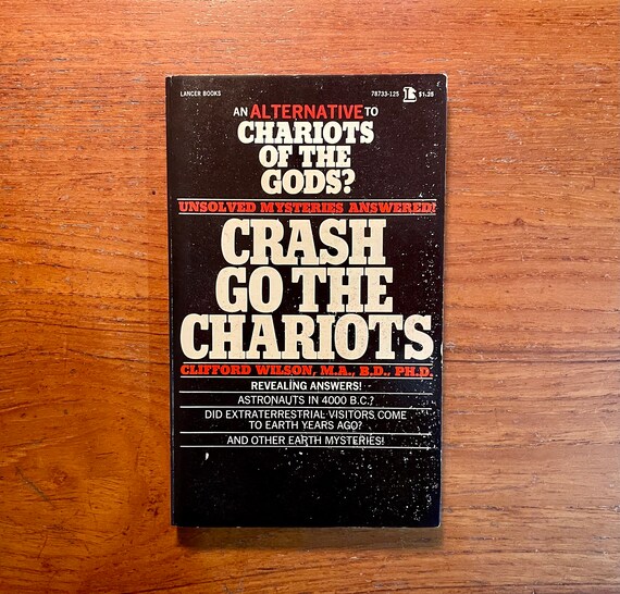 Vintage Paranormal Book Crash Go The Chariots by Clifford Wilson 1972 Paperback