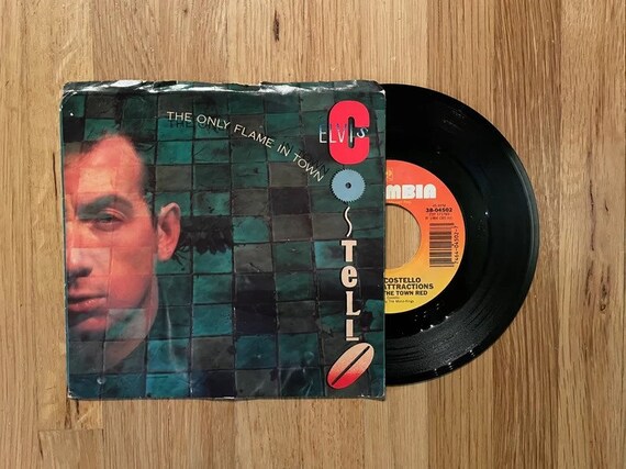 Elvis Costello - The Only Flame In Town 7" 45 Single 1984 Vinyl Record Pop Hit