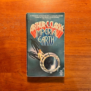 Vintage Sci Fi Book Imperial Earth by Arthur C. Clarke 1976 Edition Paperback