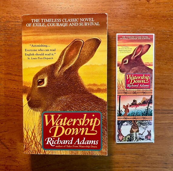 Watership Down by Richard Adams 1996 Edition Paperback and Bookmark Set Classic