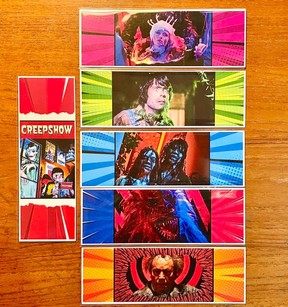 CREEPSHOW Handmade Bookmarks 80s Horror Classic Stephen King George Romero