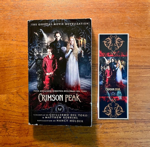Crimson Peak Film Novelization by Nancy Holder Gothic Horror Paperback Book & Bookmark Set