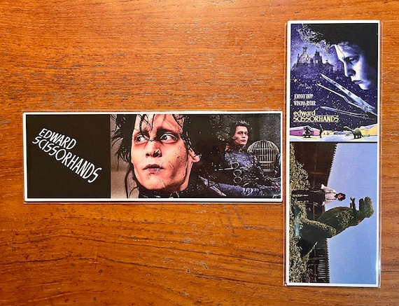 EDWARD SCISSORHANDS Handmade Bookmarks Tim Burton Film Classic