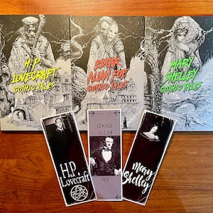 Gothic Tales: Mary Shelley Edgar Allan Poe H.P. Lovecraft Short Story Collections Pocket Sized Paperbacks Set