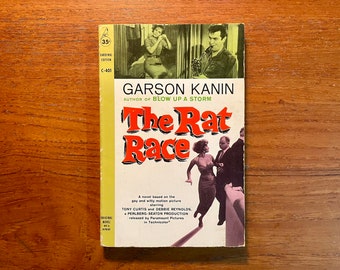 Vintage Pop Culture Book The Rat Race  by Garson Kanin 1960 Movie Tie-In Edition Paperback