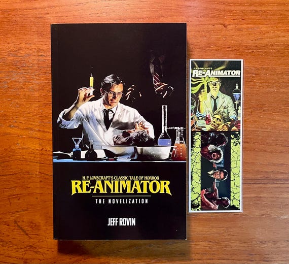 Re-Animator Film Novelization Paperback Book H.P. Lovecraft Cult Classic