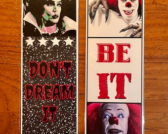 Tim Curry Don't Dream It -- Be IT Handmade Bookmarks Cult Classics Rocky Horror