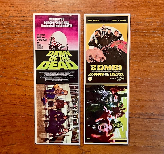 Dawn of the Dead Handmade Bookmarks George Romero Zombie Classic Film
