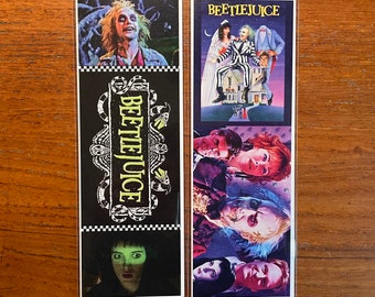 BEETLEJUICE Handmade Bookmarks Tim Burton Film Classic