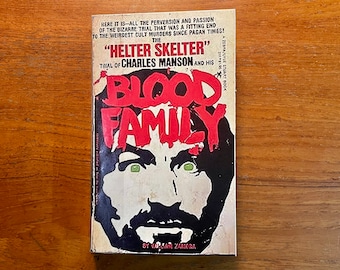 Blood Family de William Zamora 1976 vintage Livre de poche Charles Manson True Crime