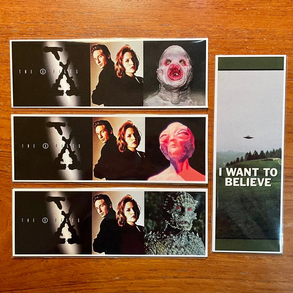 The X-Files Handmade Bookmarks Sci Fi Horror Film & TV Series