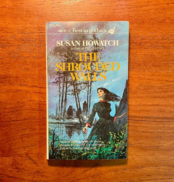 Vintage Gothic Romance Book The Shrouded Walls by Susan Howatch 1968 Paperback