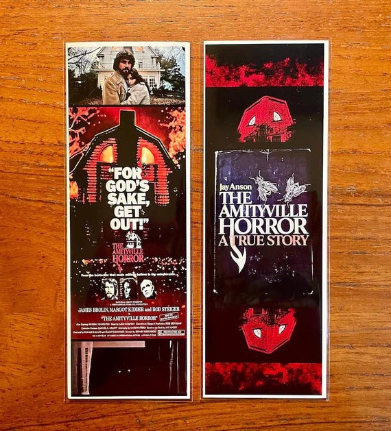 THE AMITYVILLE HORROR Handmade Bookmark 1970s Horror Film Classic