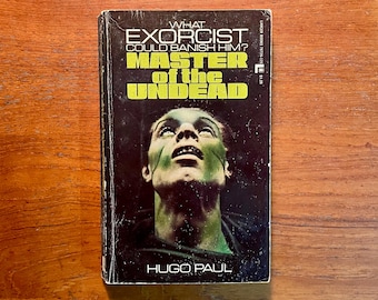 Vintage Horror Book Master of the Undead by Hugo Paul 1973 Paperback