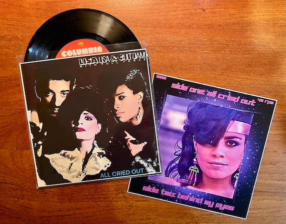 Lisa Lisa and Cult Jam - All Cried Out 7" 45 RPM Single 1985 Vinyl Record w/Custom Sleeve