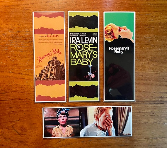 ROSEMARY'S BABY Handmade Bookmarks Book and Film 1960s Horror Classic