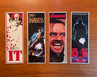 Handmade Bookmarks 80s Cult Classics Horror Movies Series 4