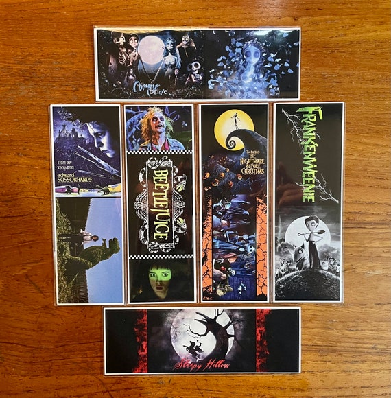 Handmade Bookmarks Tim Burton Film Series
