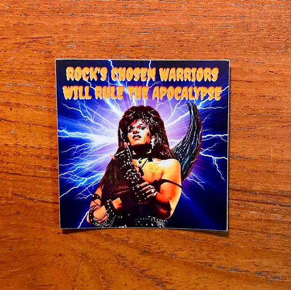 SAMMI CURR Rock's Chosen Warriors Trick or Treat 80s Horror Film Cult Classic Vinyl Sticker
