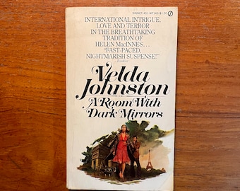 Vintage Gothic Romance Book A Room with Dark Mirrors by Velda Johnston 1976 Paperback