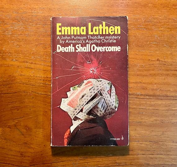 Vintage Mystery Book Death Shall Overcome by Emma Lathen 1974 Paperback