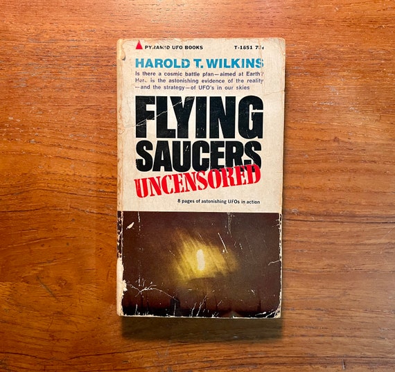 Vintage Paranormal Book Flying Saucers Uncensored by Harold T. Wilkins 1967 Paperback