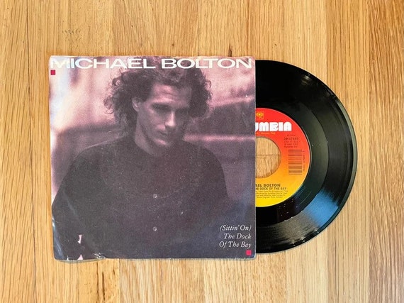 Michael Bolton - (Sittin' On) The Dock of the Bay 7" 45 Single 1988 Vinyl Record Pop Rock Hit