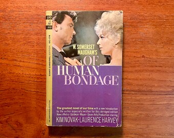 Vintage Pop Culture Book Of Human Bondage by W. Somerset Maugham 1963 Movie Tie-In Edition Paperback