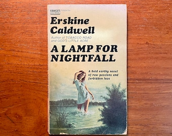 Vintage Pop Culture Book A Lamp for Nightfall by Erskine Caldwell 1972 Paperback