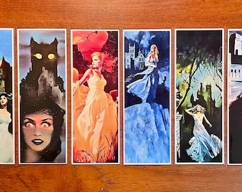 VINTAGE GOTHIC ROMANCE Art Handmade Bookmarks Series 1