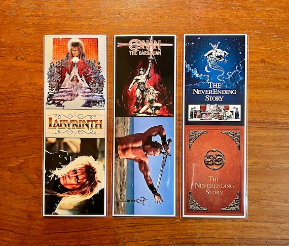 Handmade Bookmarks 1980s Fantasy Film Favorites Series 2