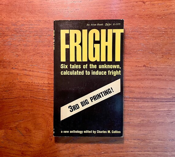 Vintage Horror Book Fright edited by Charles Collins 1963 Paperback Anthology
