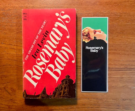 Rosemary's Baby by Ira Levin 1968 Movie Tie In Edition Vintage Paperback Horror Classic