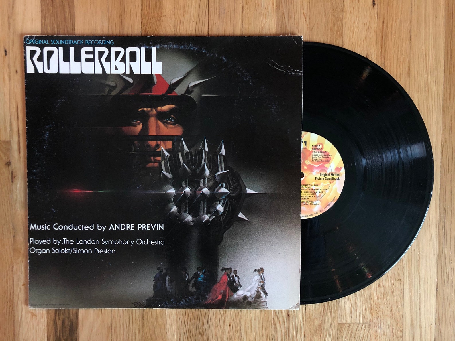 Rollerball Original Soundtrack LP 1975 Thriller Classic Vinyl Etsy