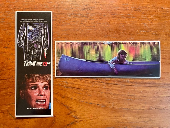 FRIDAY THE 13TH Handmade Bookmarks 80s Horror Film Classic