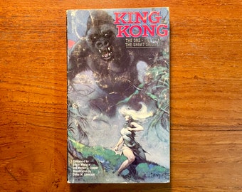 Vintage Sci Fi Book King Kong Film Novelization 1976 1st Edition Paperback Classics