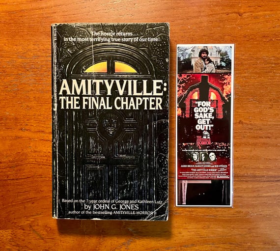 Vintage Paranormal Book Amityville: The Final Chapter by John G. Jones 1985 Paperback True Story