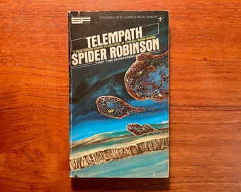 Vintage Sci Fi Book Telempath by Spider Robinson 1977 Paperback
