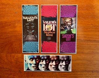 Salem's Lot Handmade Bookmarks Book and Film Horror Classic Stephen King