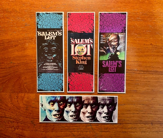 Salem's Lot Handmade Bookmarks Book and Film Horror Classic Stephen King