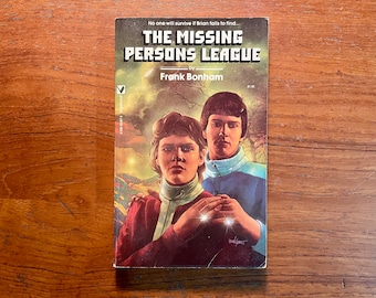 The Missing Person's League by Frank Bonham 1976 Paperback Book YA Sci Fi