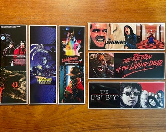 Handmade Bookmarks 80's Horror Film Classics