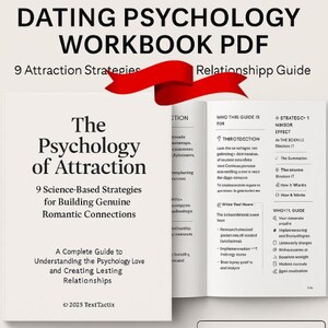 Dating Psychology Workbook PDF – 9 Attraction Strategies + Relationship Guide | Mindful Dating Toolkit for Women