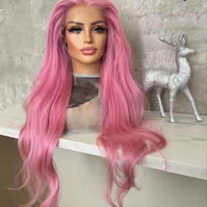BUBBLEGUM PINK 13x6 HD Lace 200% Density Virgin Hair Cuticle Aligned Luxury Wig